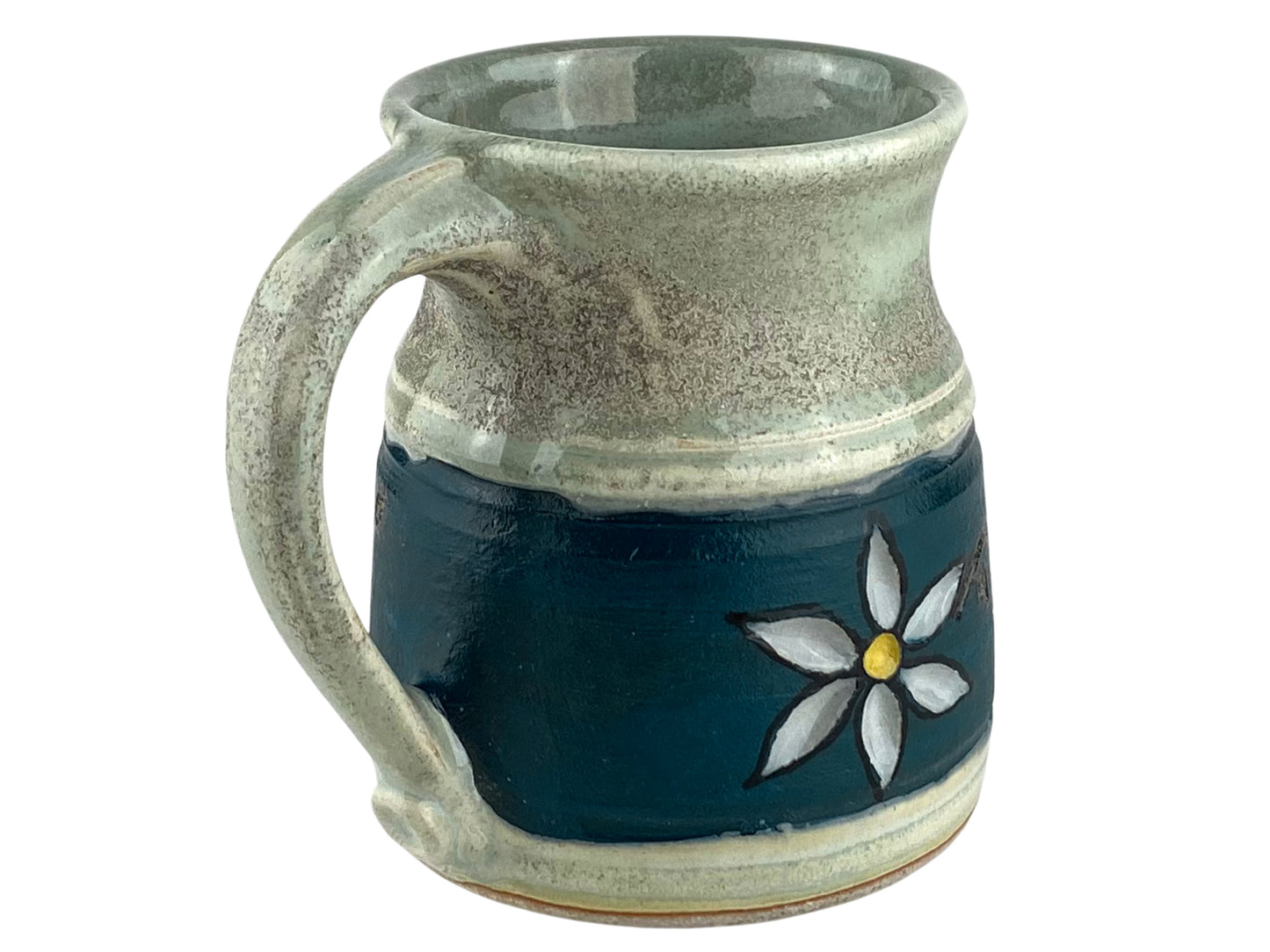14 oz. Flower Stoneware Mug