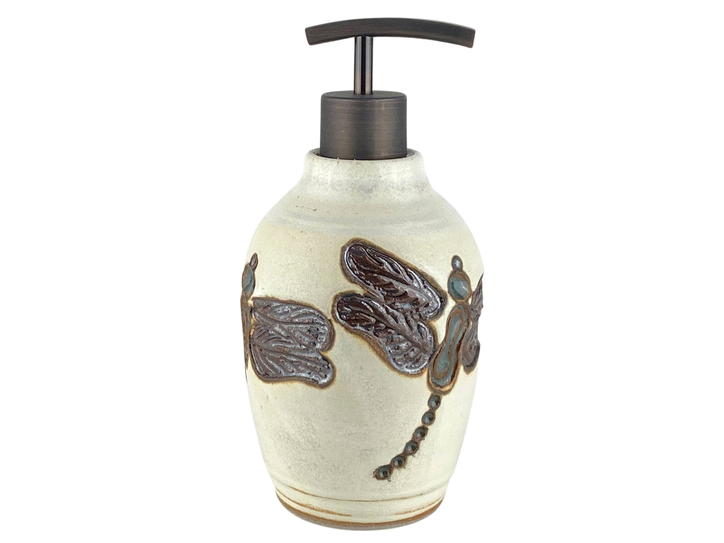 16 oz. Liquid Soap or Lotion Dispenser with Dragonfly Design