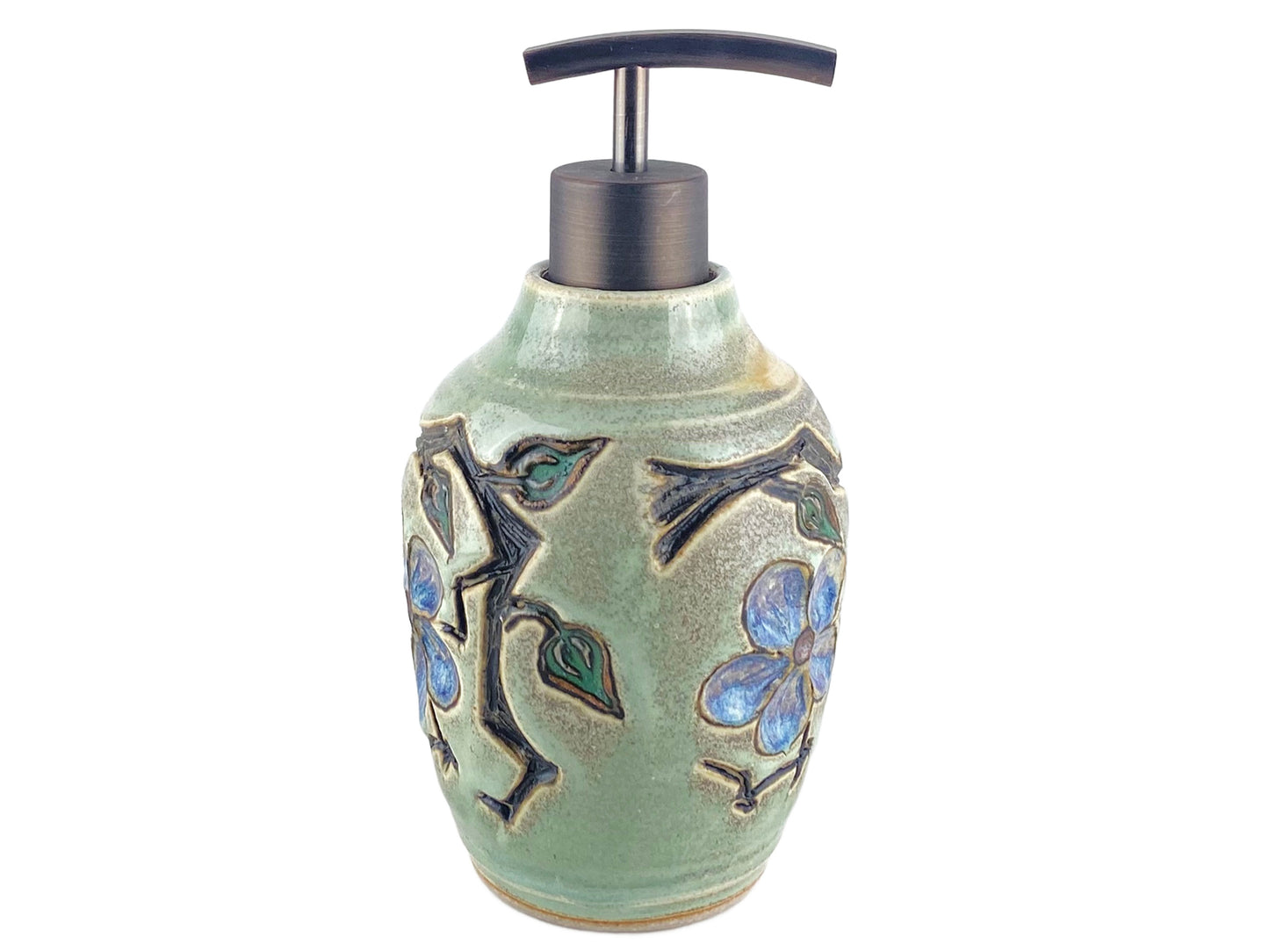 16 oz. Liquid Soap or Lotion Dispenser with Cherry Blossom Design