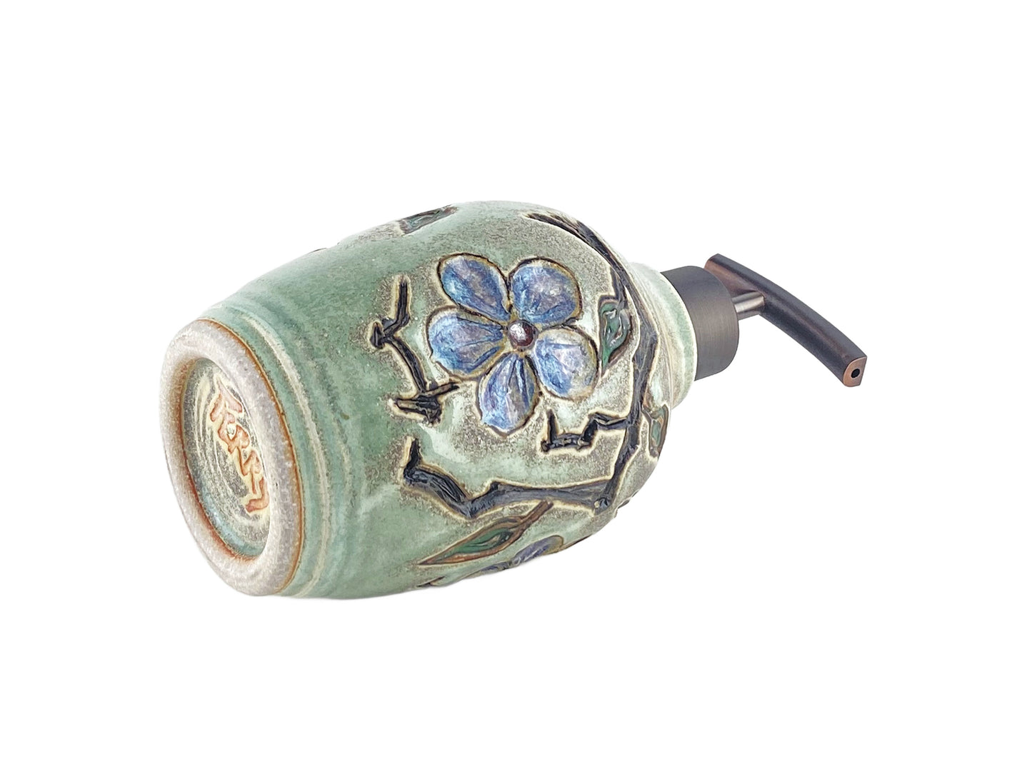 16 oz. Liquid Soap or Lotion Dispenser with Cherry Blossom Design