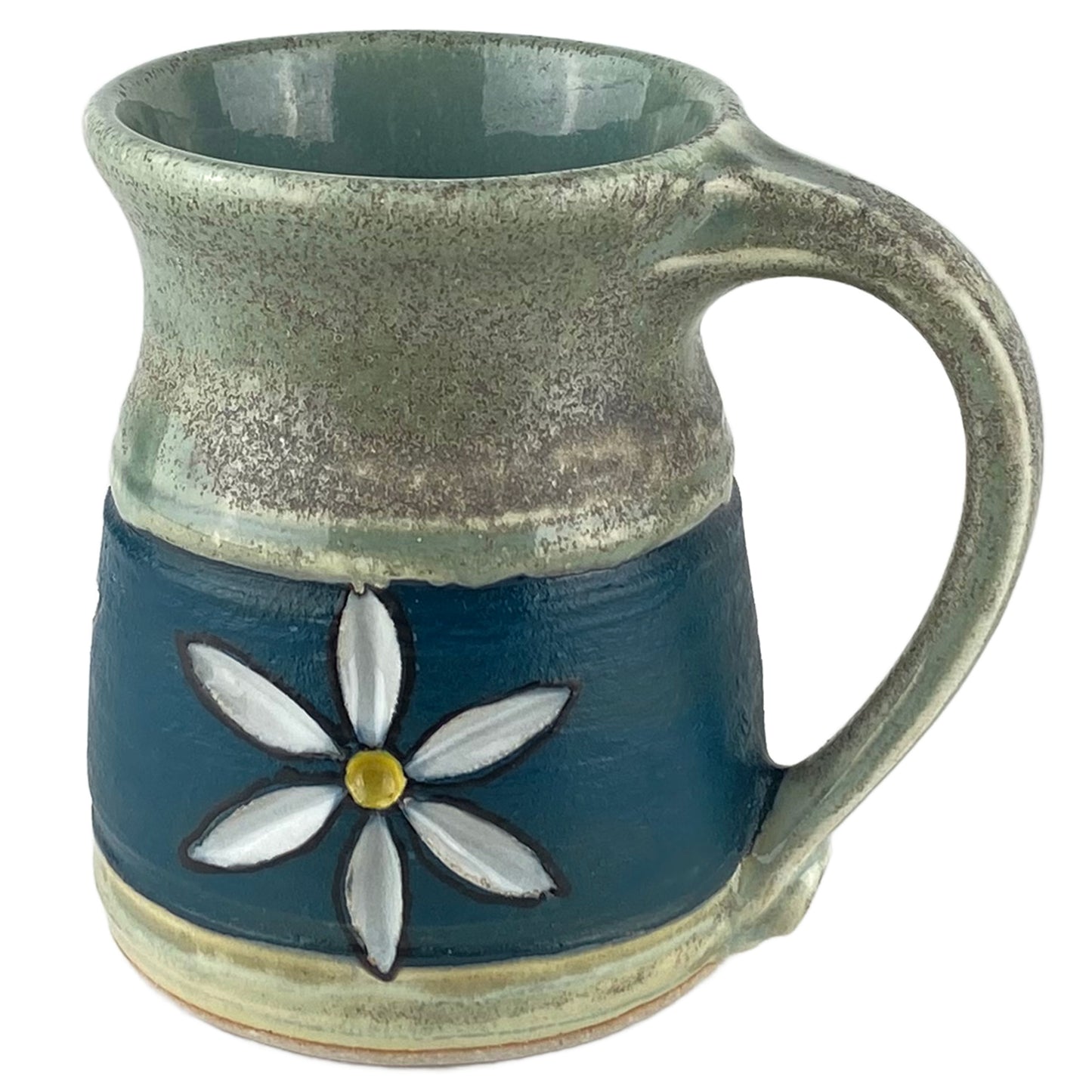 12 oz. Flower Stoneware Mug