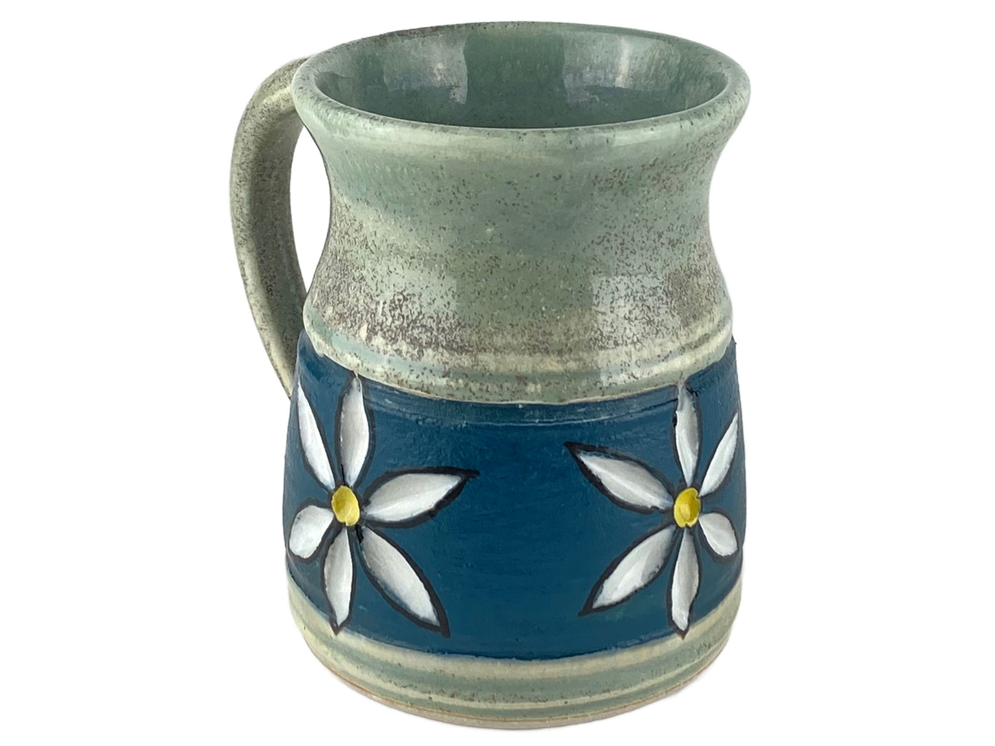 12 oz. Flower Stoneware Mug