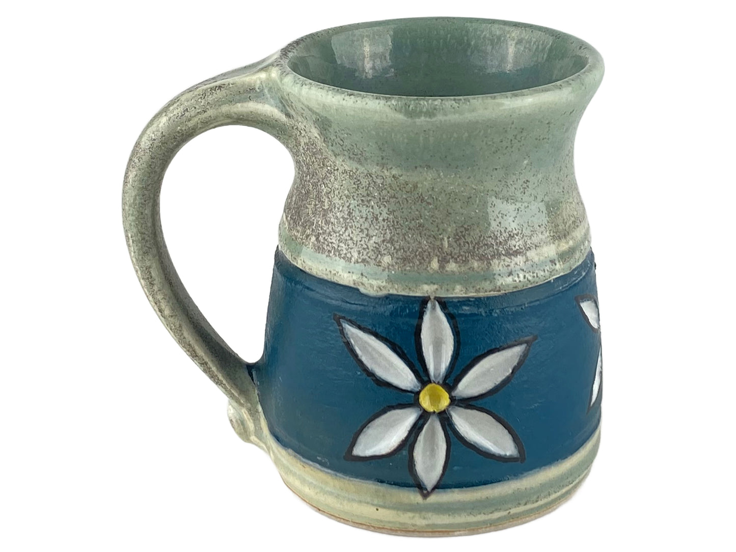 12 oz. Flower Stoneware Mug