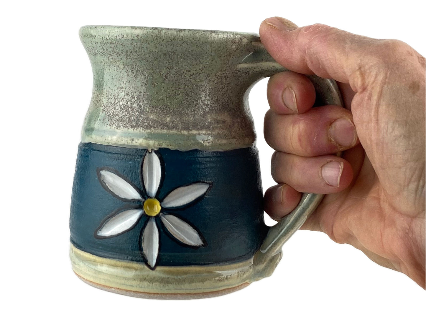 12 oz. Flower Stoneware Mug