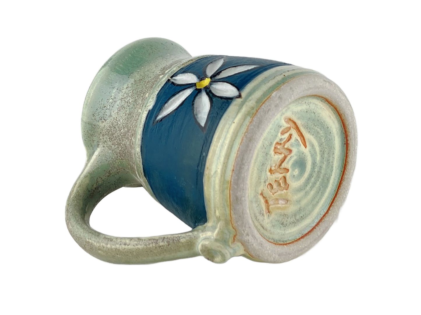 12 oz. Flower Stoneware Mug