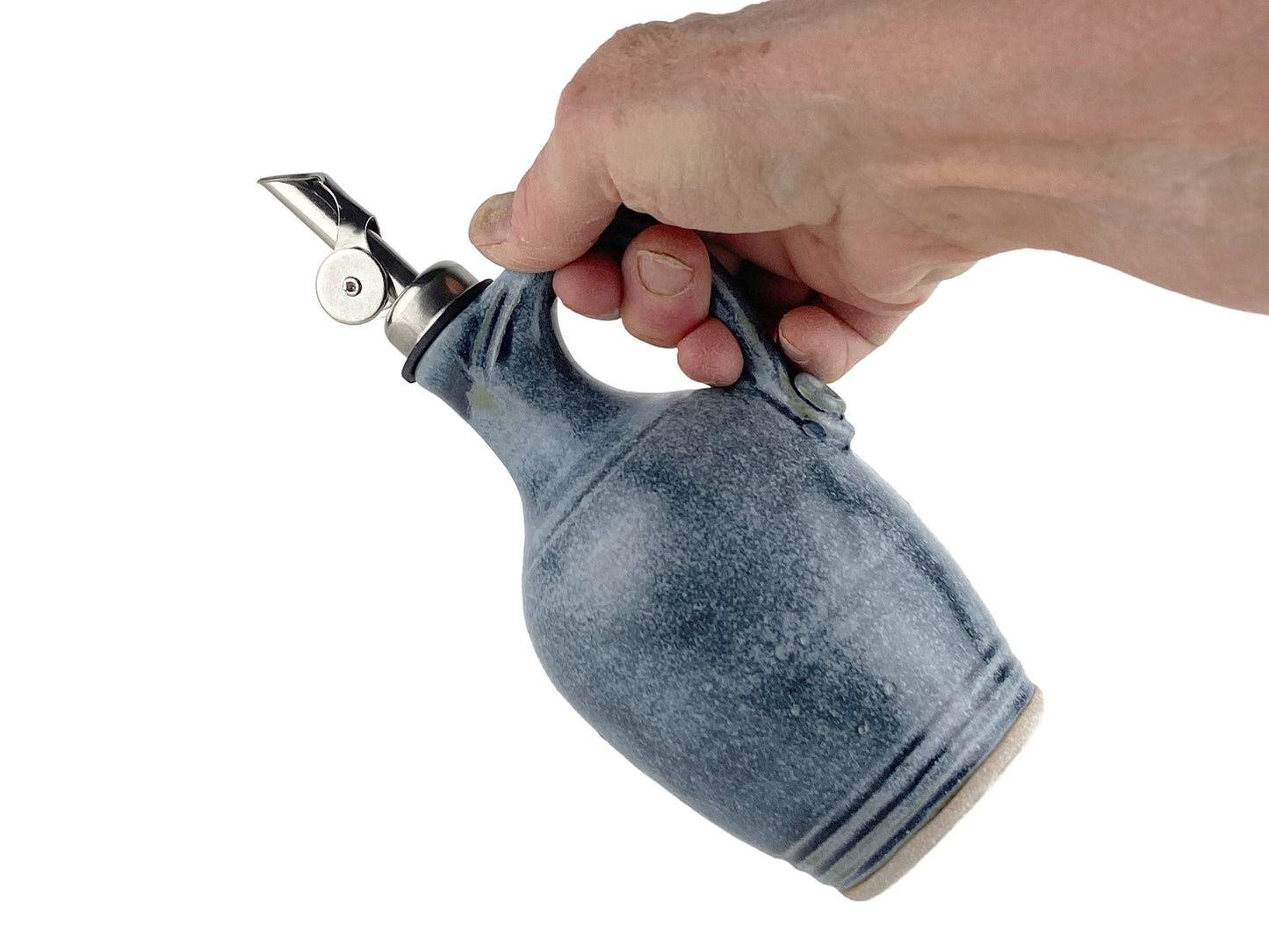 10 oz. Blue Olive Oil Bottle
