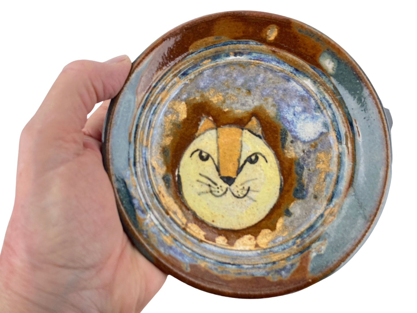 Small Lion Plate – Warm Brown