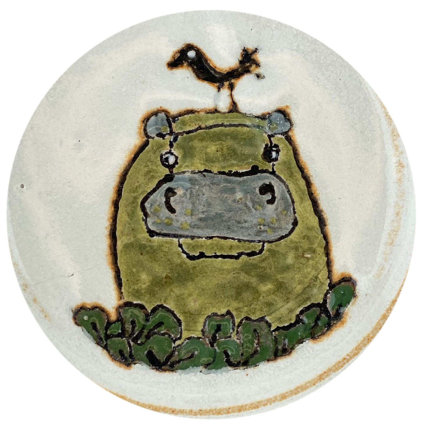 Hippo Plate - Satin White