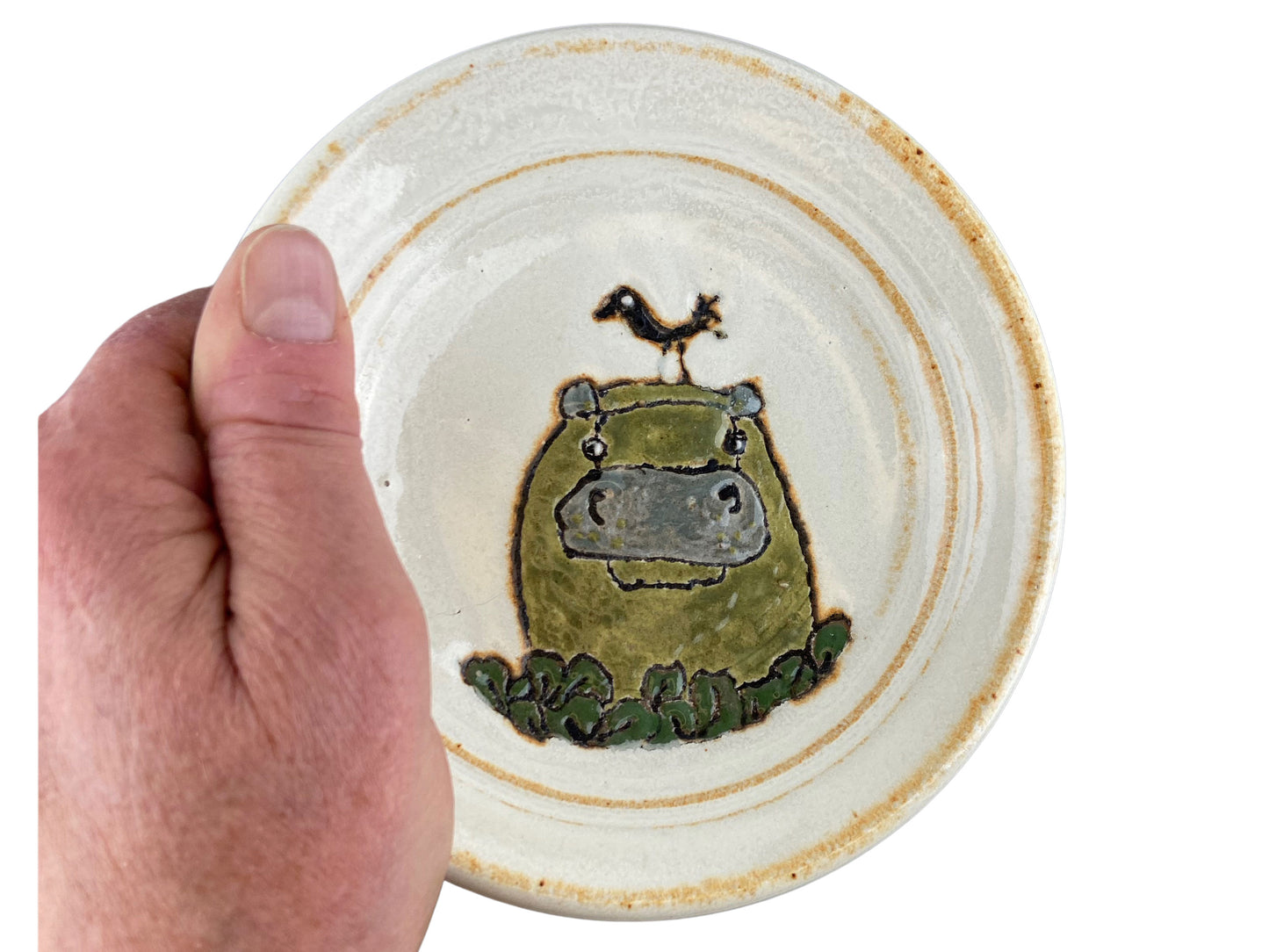Hippo Plate - Satin White