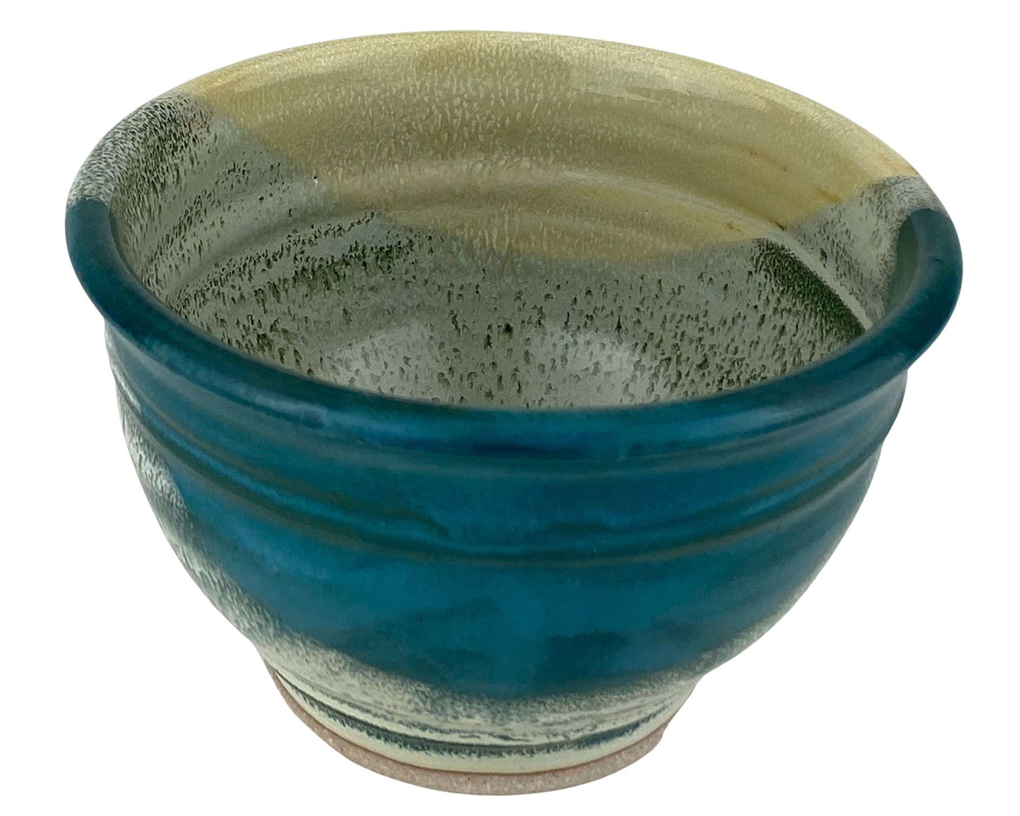 Cereal or Soup Bowls, Turquoise and Yellow