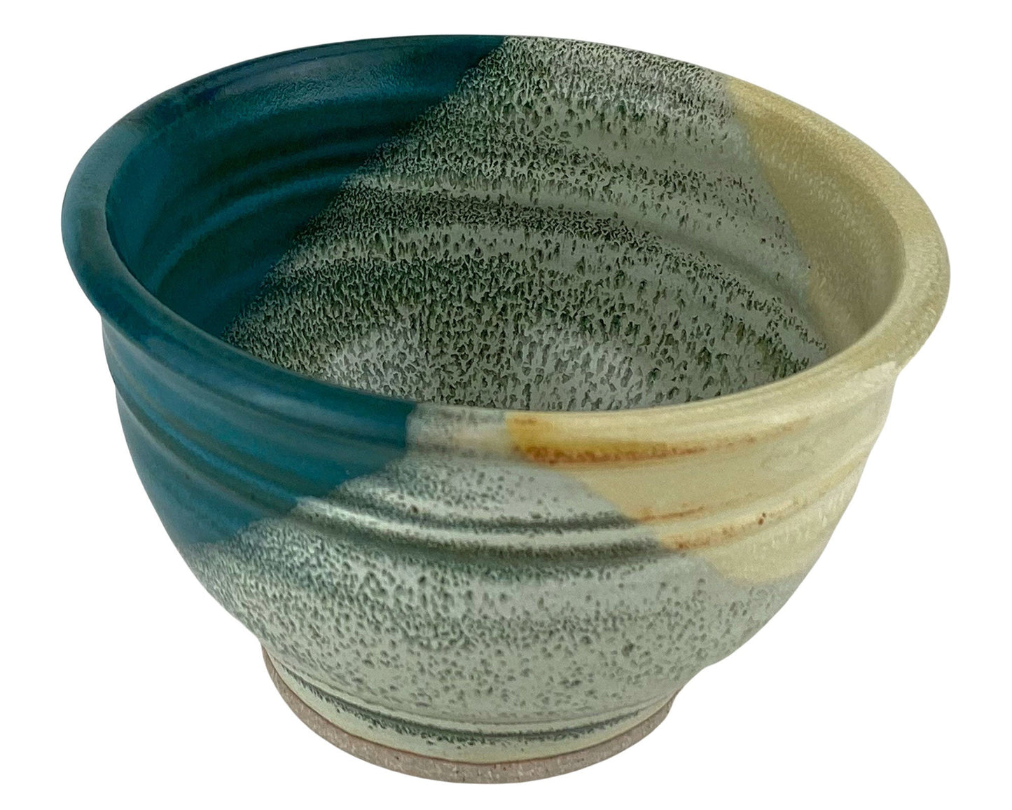 Cereal or Soup Bowls, Turquoise and Yellow