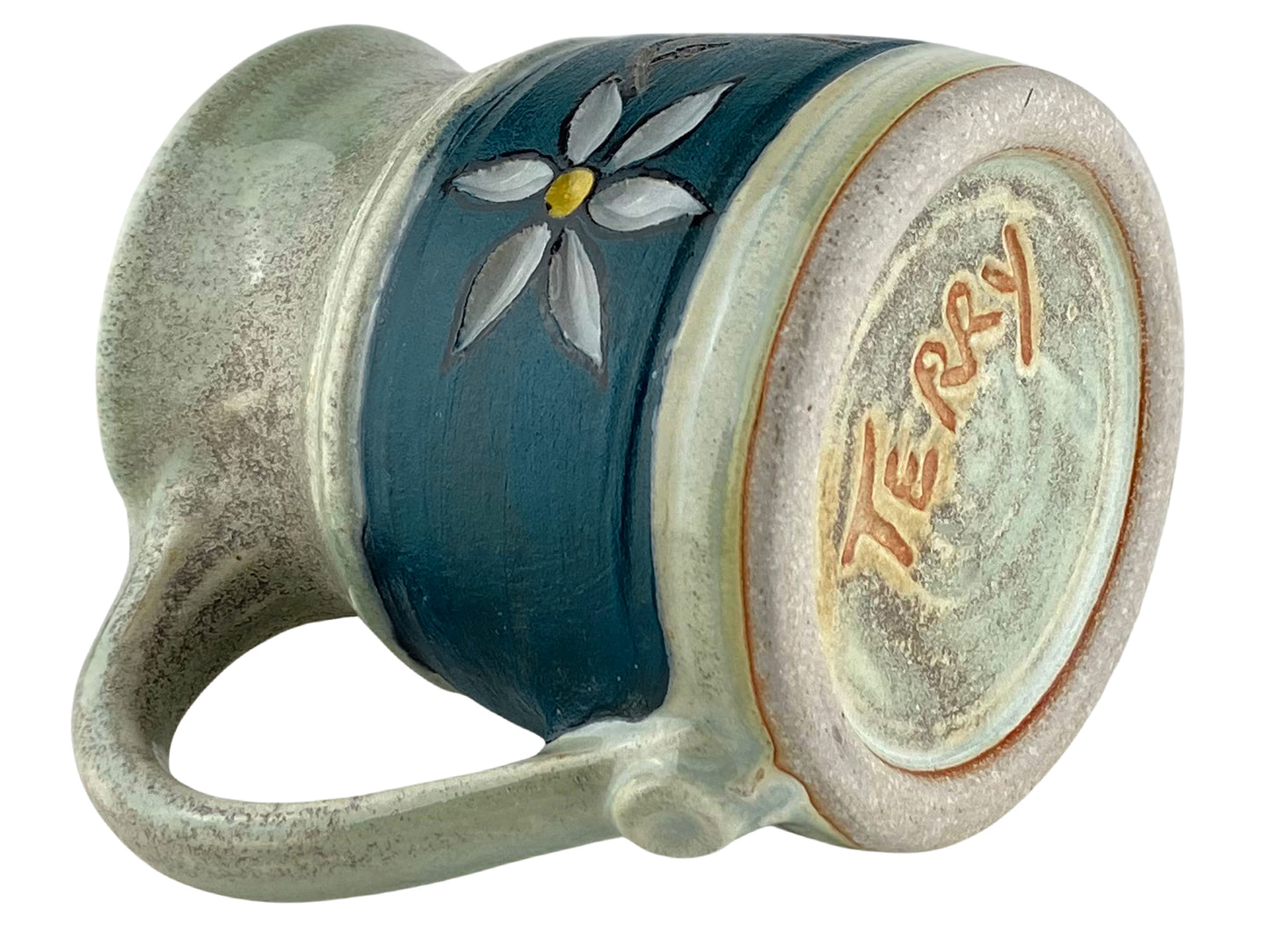 14 oz. Flower Stoneware Mug