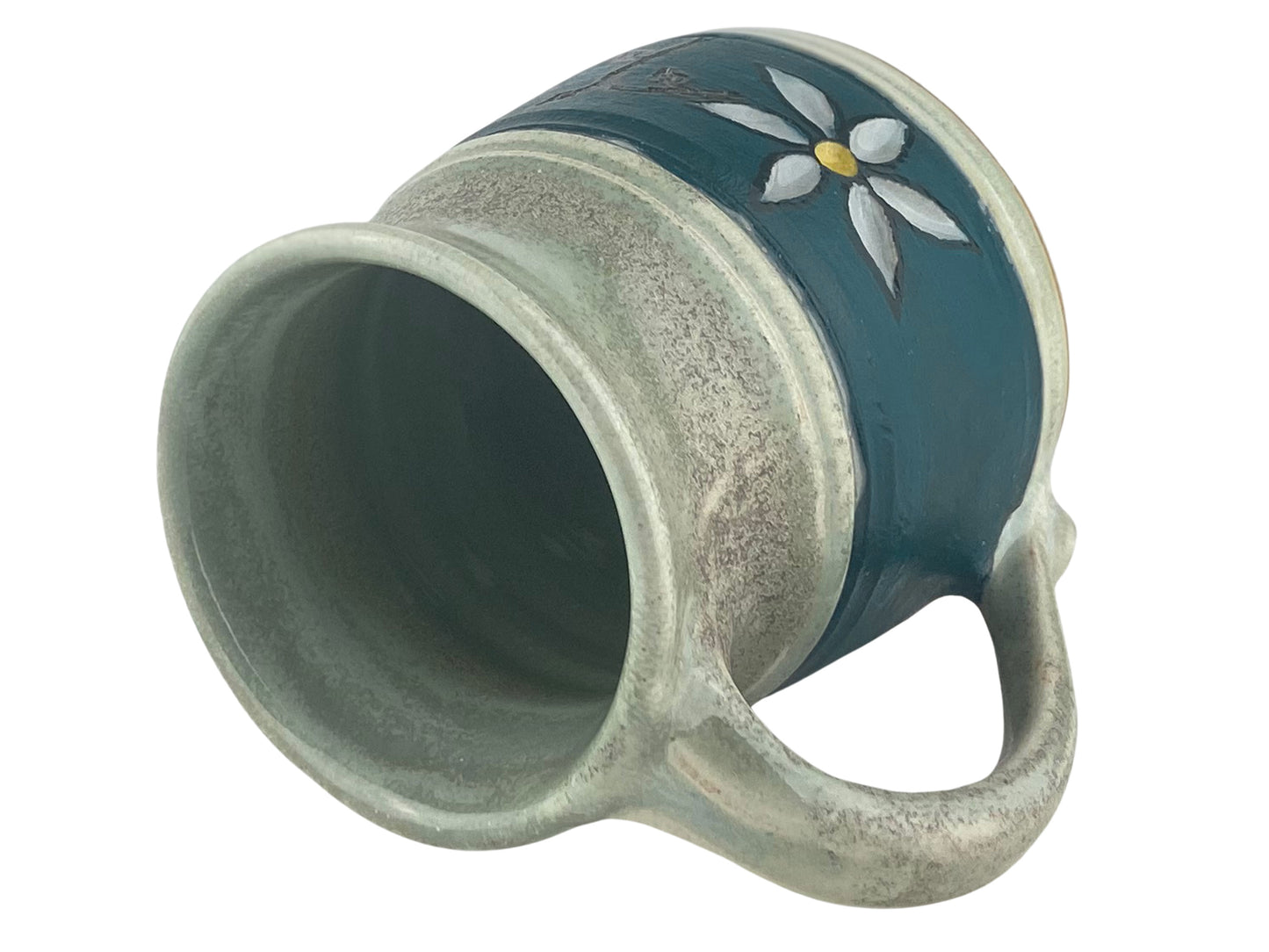 14 oz. Flower Stoneware Mug