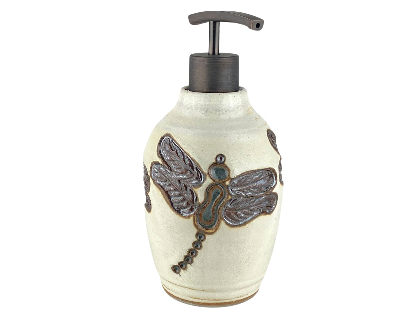 16 oz. Liquid Soap or Lotion Dispenser with Dragonfly Design