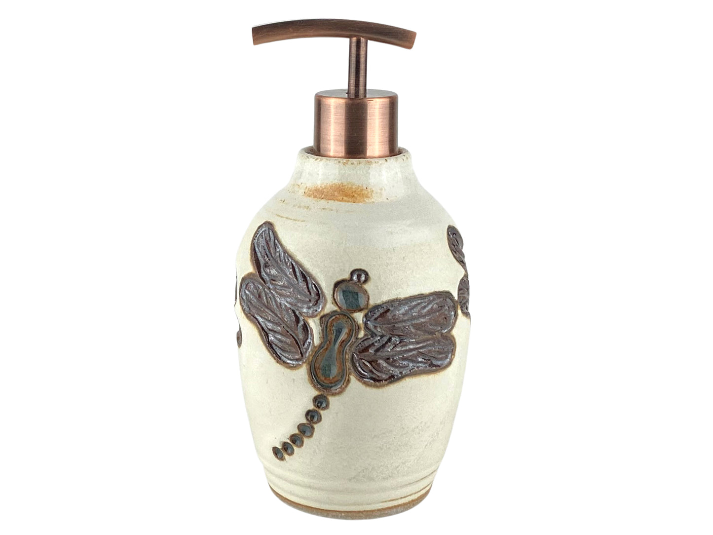 16 oz. Liquid Soap or Lotion Dispenser with Dragonfly Design
