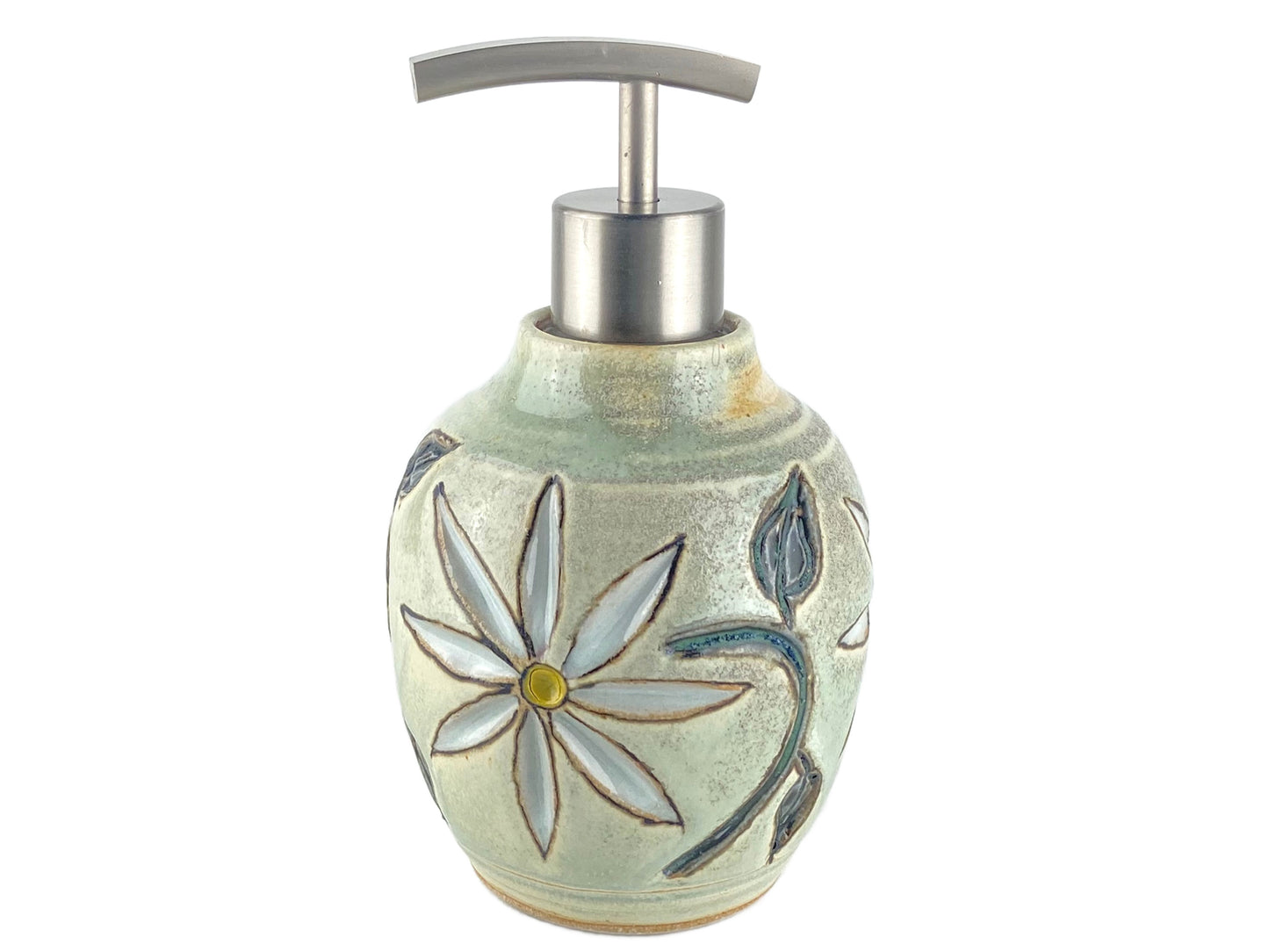 14 oz. Daisy Liquid Soap or Lotion Dispenser