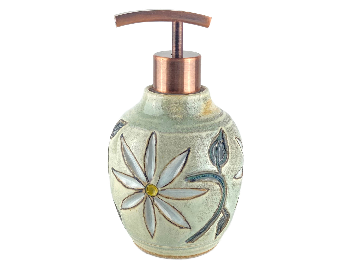 14 oz. Daisy Liquid Soap or Lotion Dispenser