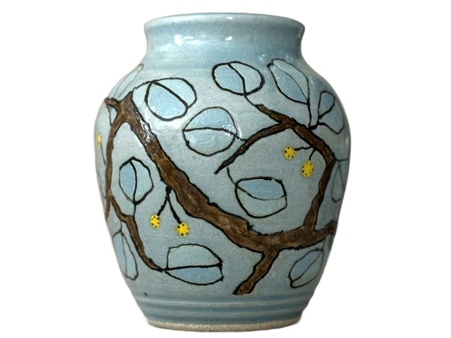 Cheery Yellow Warbler Flower Vase