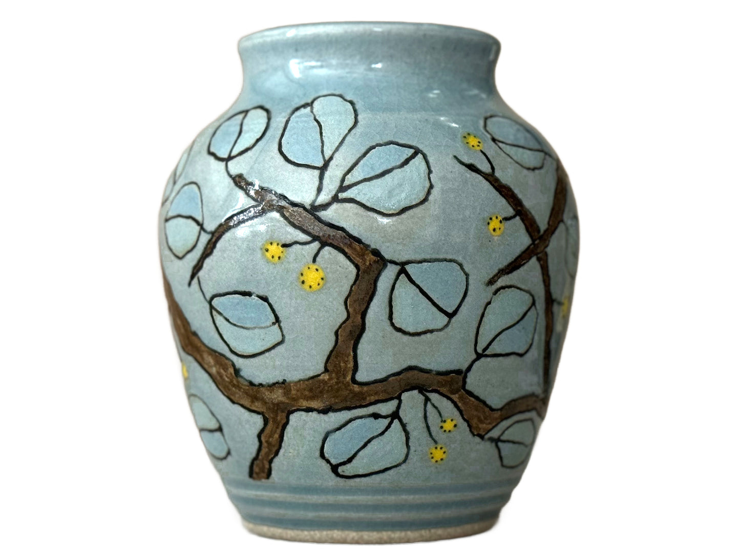 Cheery Yellow Warbler Flower Vase