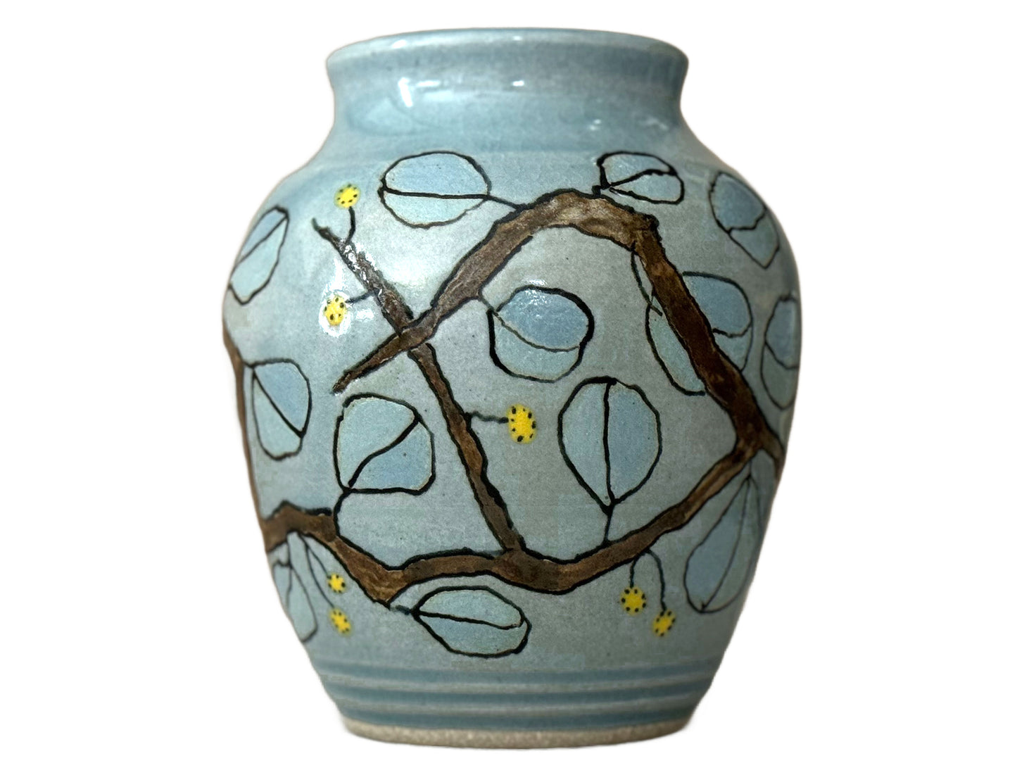 Cheery Yellow Warbler Flower Vase