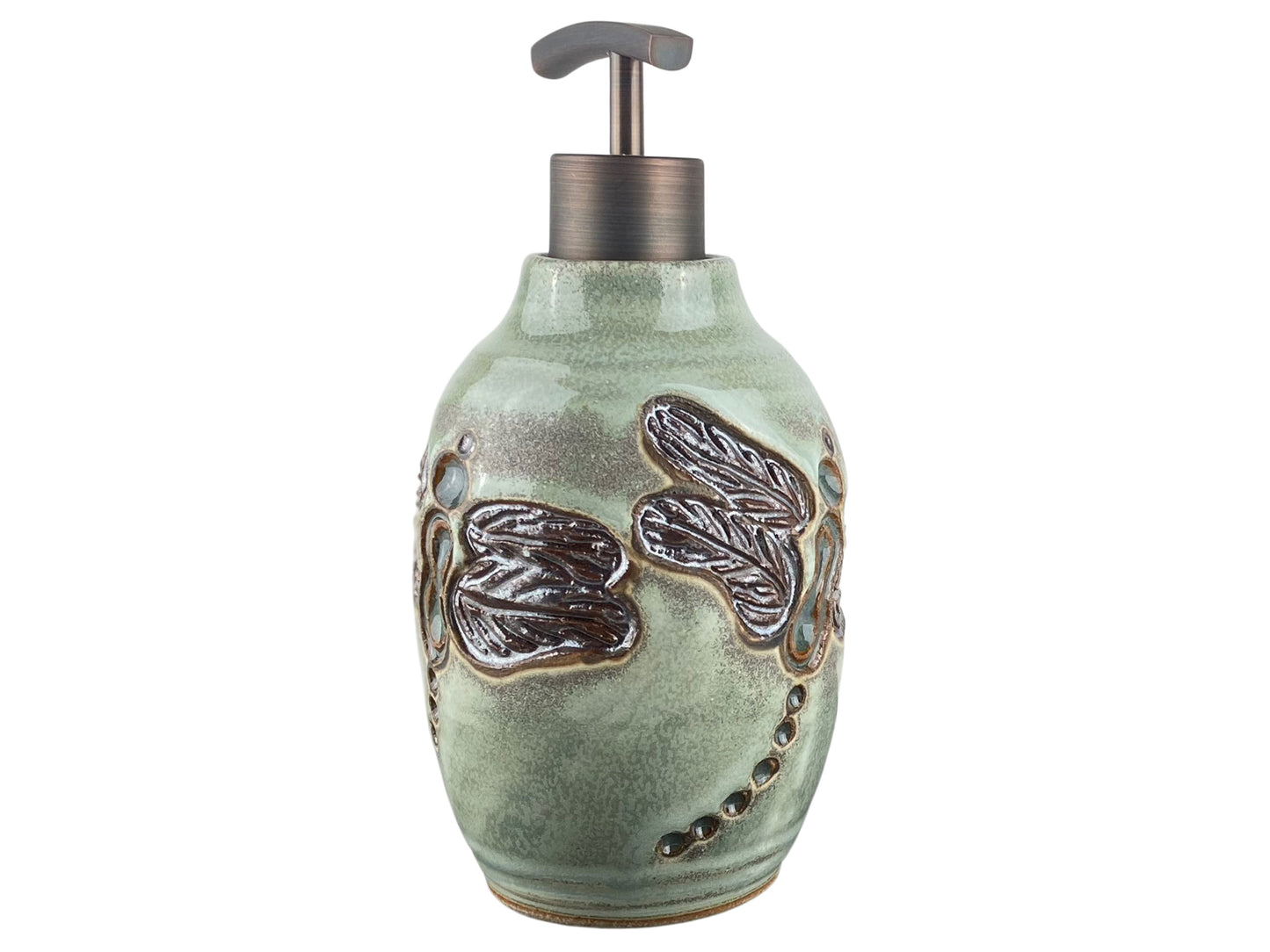 15 oz. Liquid Soap or Lotion Dispenser with Dragonfly Design