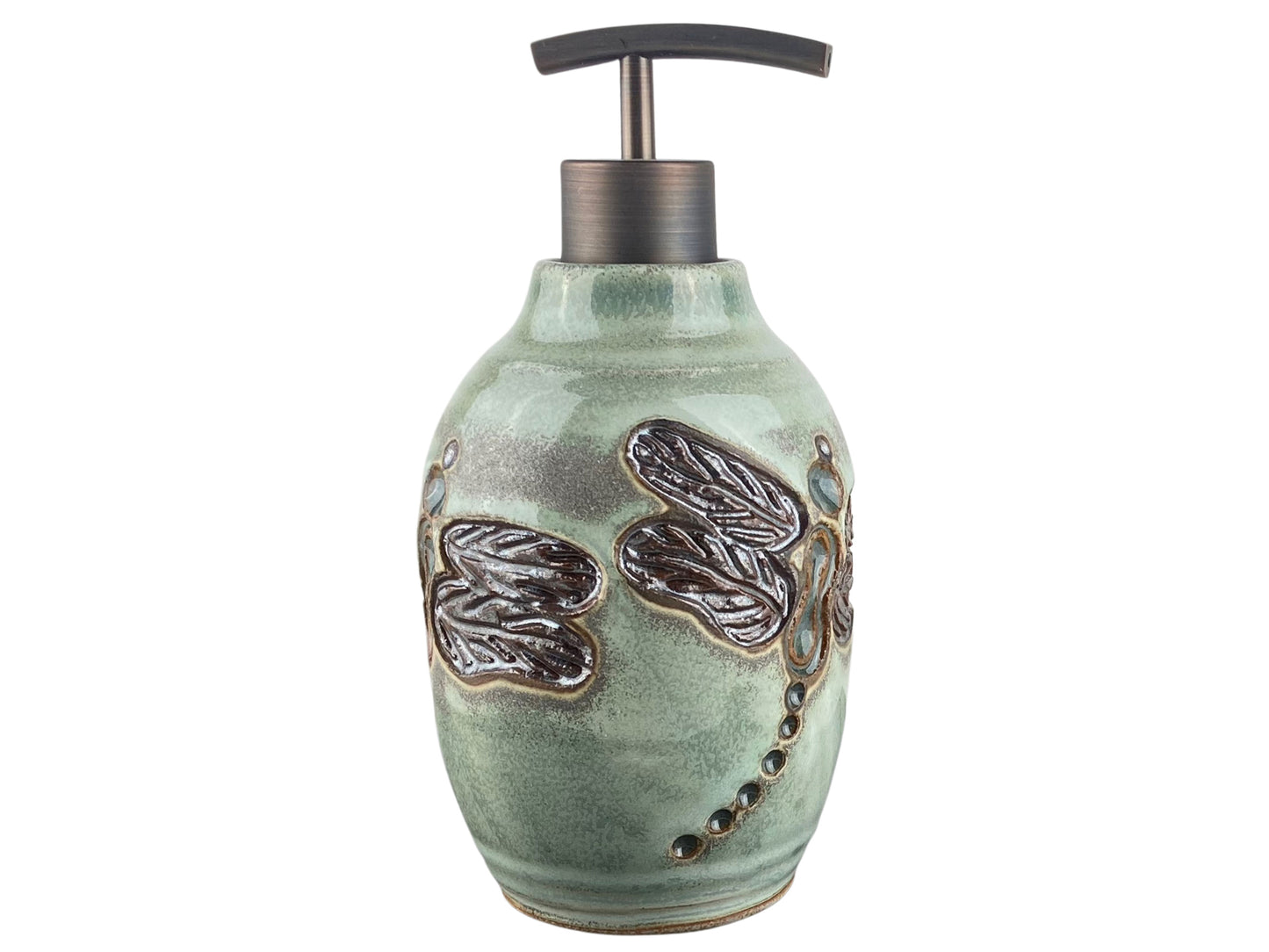 15 oz. Liquid Soap or Lotion Dispenser with Dragonfly Design