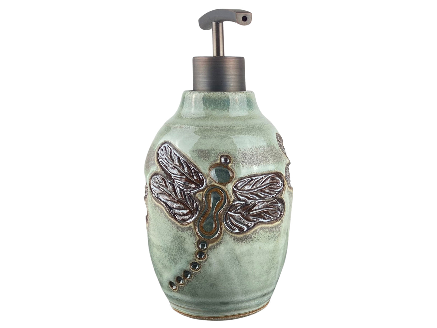 15 oz. Liquid Soap or Lotion Dispenser with Dragonfly Design
