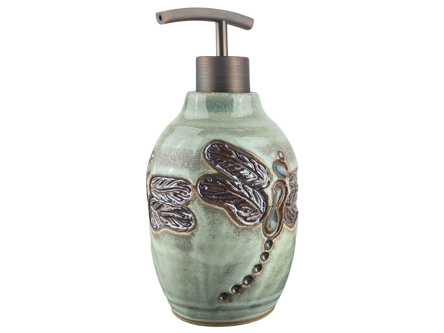 15 oz. Liquid Soap or Lotion Dispenser with Dragonfly Design