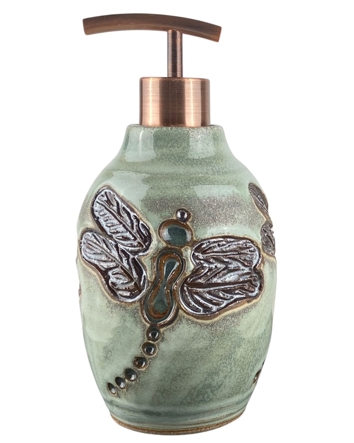 15 oz. Liquid Soap or Lotion Dispenser with Dragonfly Design