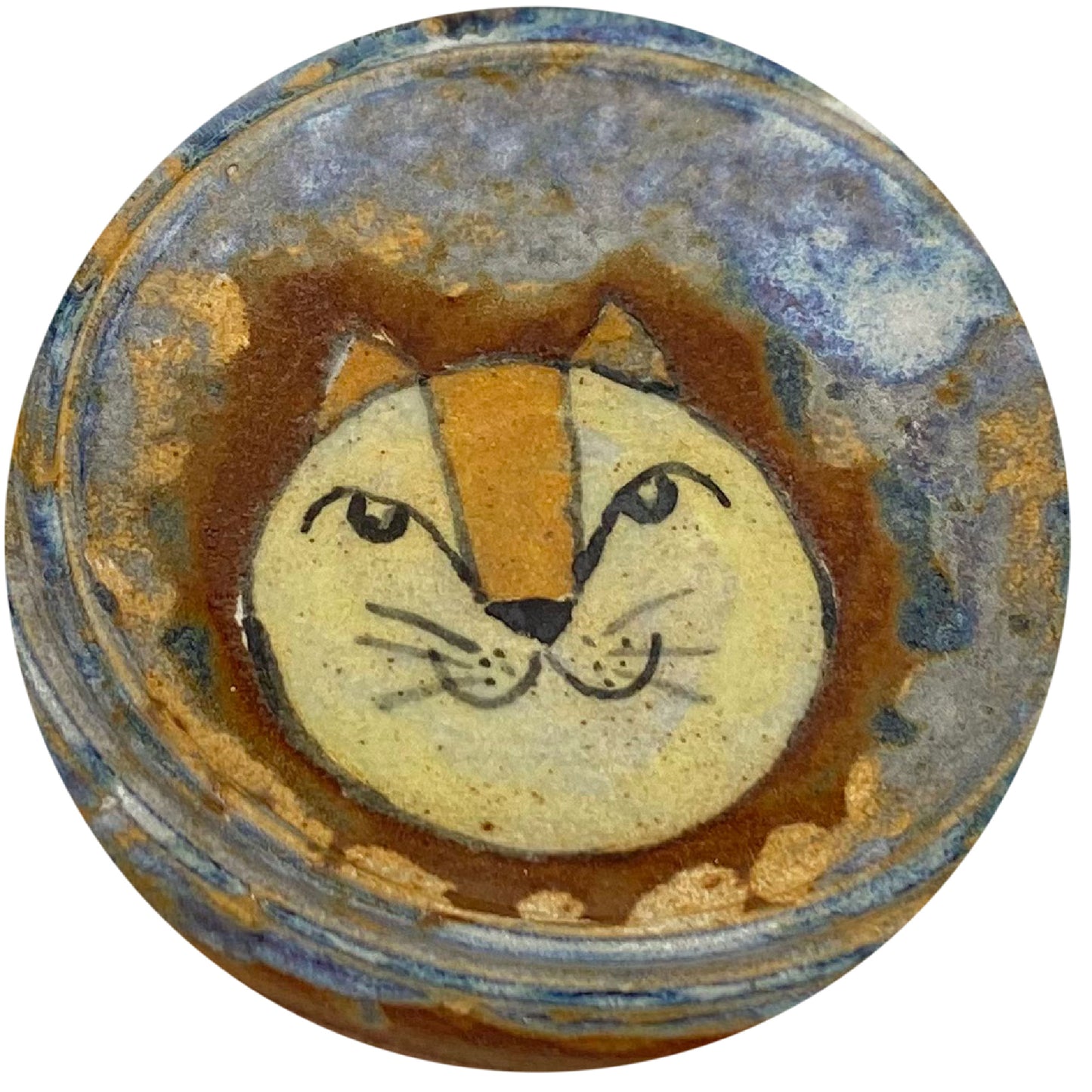 Small Lion Plate – Warm Brown