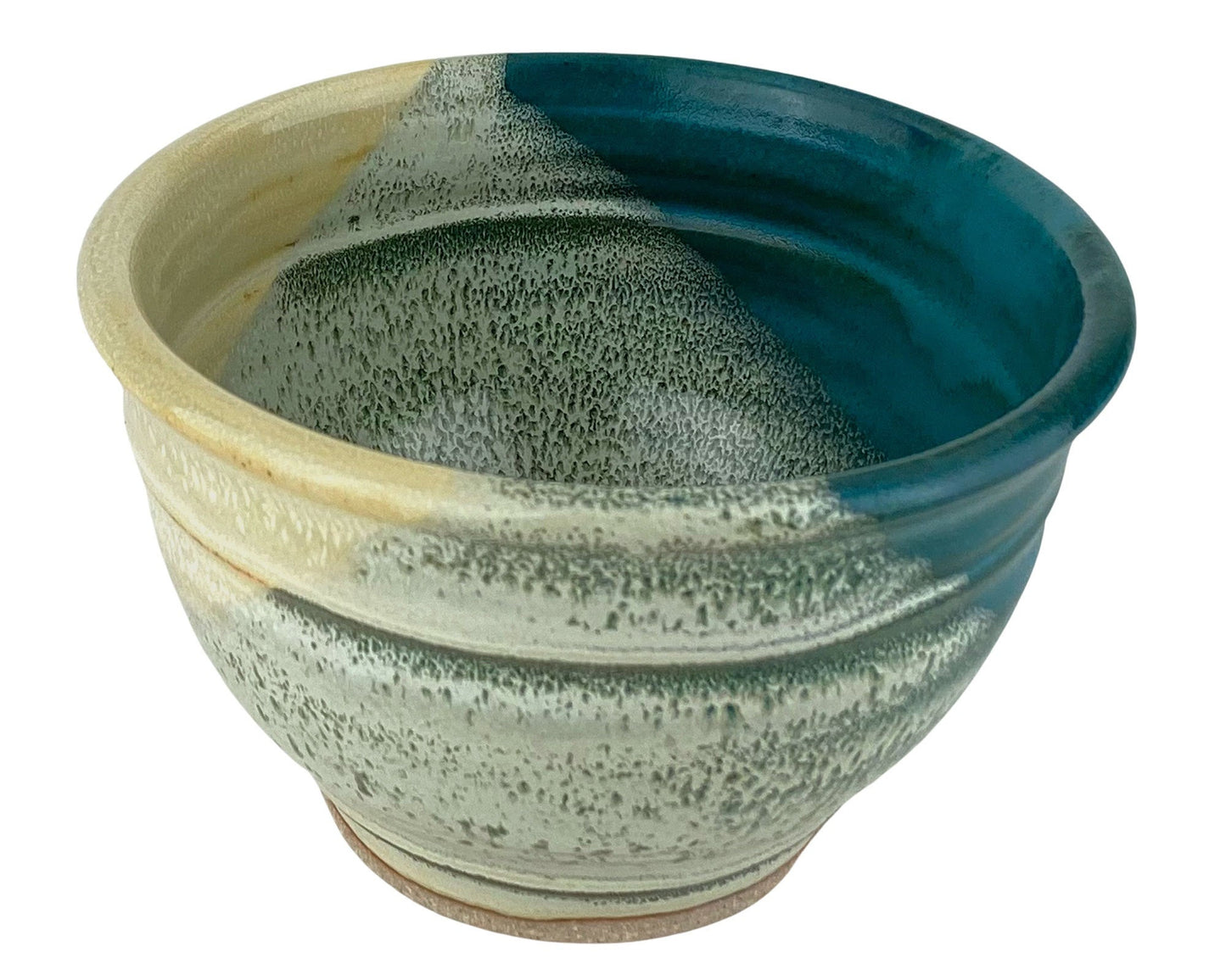 Cereal or Soup Bowls, Turquoise and Yellow