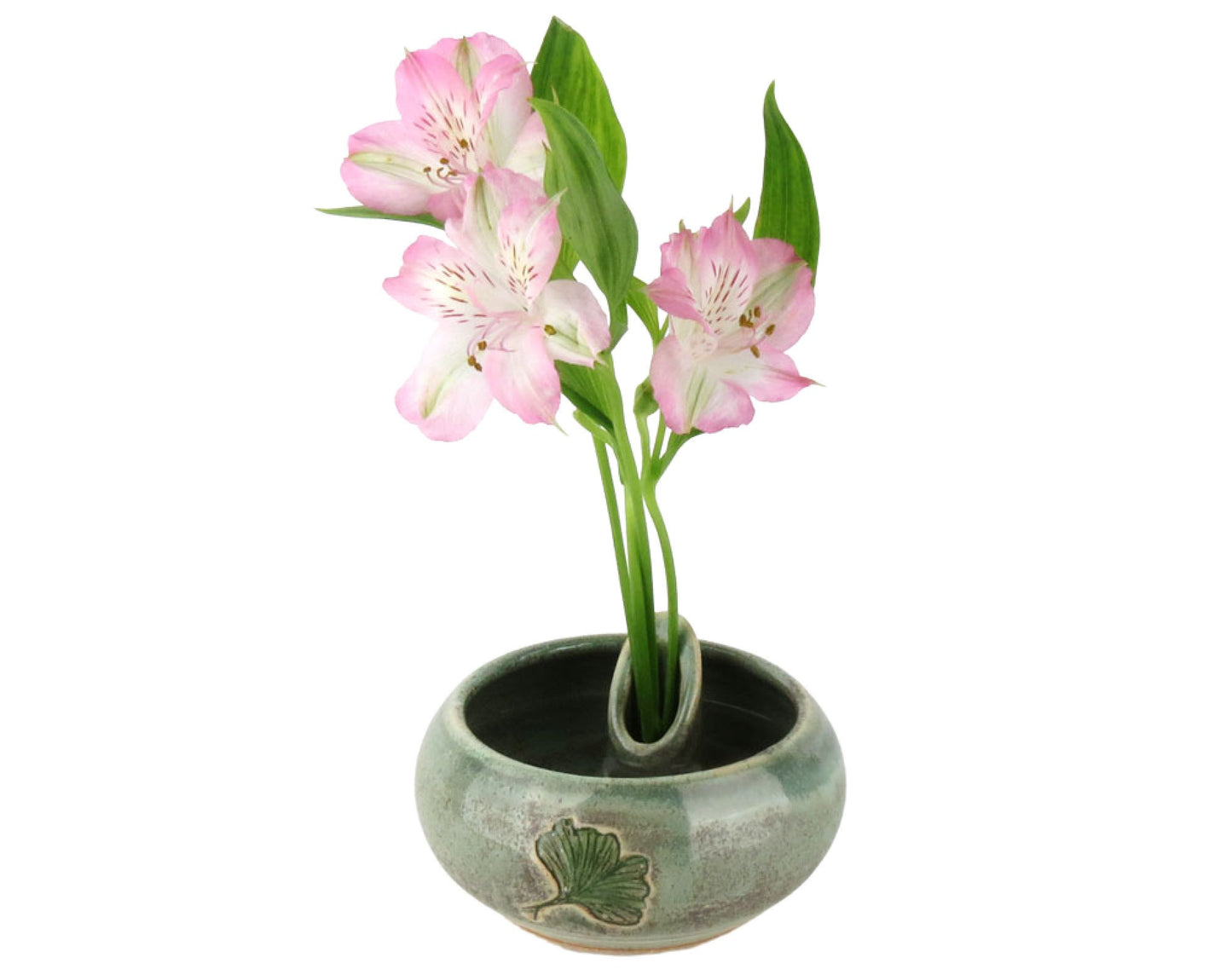 Single Tube Stoneware Flower Arranger