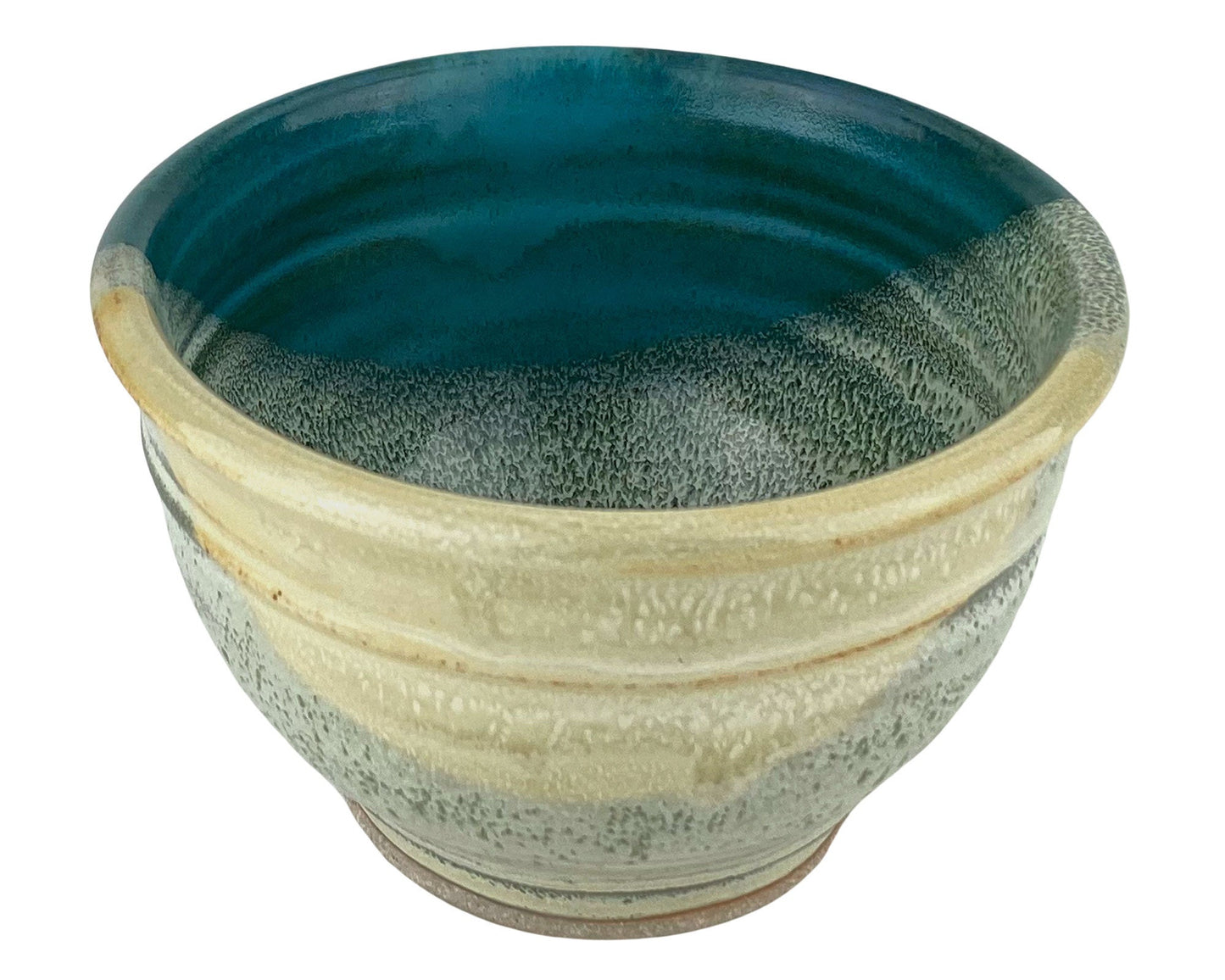 Cereal or Soup Bowls, Turquoise and Yellow